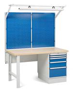 Workshop bench-wooden top_with accessories_2